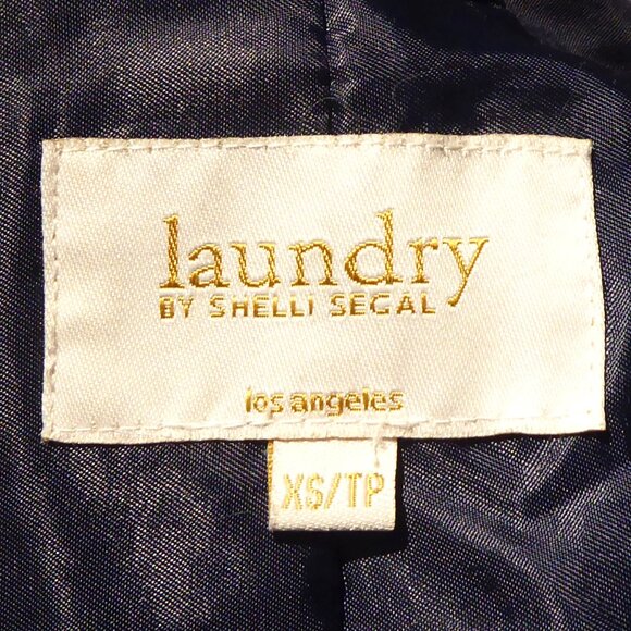 LAUNDRY by Shelli Segal Navy blue Lightweight jacket size XS Cotton/Nylon - Picture 7 of 9